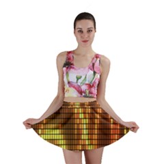 Circle Tiles A Digitally Created Abstract Background Mini Skirt by Simbadda