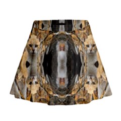 Cat  Mini Flare Skirt by 3Dbjvprojats