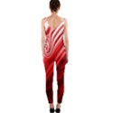 Red Abstract Swirling Pattern Background Wallpaper OnePiece Catsuit View2