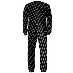 Chrome Abstract Pile Of Chrome Chairs Detail Onepiece Jumpsuit (men)  by Simbadda