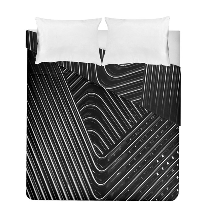 Chrome Abstract Pile Of Chrome Chairs Detail Duvet Cover Double Side (Full/ Double Size)