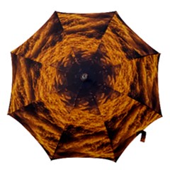 Abstract Orange Black Sunset Clouds Hook Handle Umbrellas (medium) by Simbadda