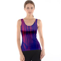 Abstract Color Red Blue Tank Top by Simbadda