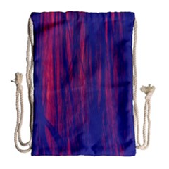 Abstract Color Red Blue Drawstring Bag (large)