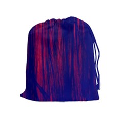 Abstract Color Red Blue Drawstring Pouches (extra Large) by Simbadda