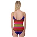 Fiesta Stripe Bright Colorful Neon Stripes Cinco De Mayo Background Camisole Leotard  View2