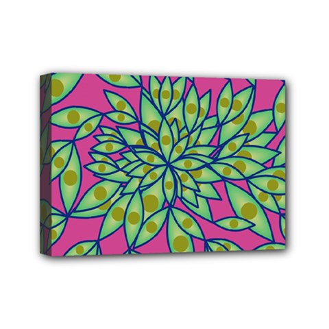 Big Growth Abstract Floral Texture Mini Canvas 7  X 5  by Simbadda