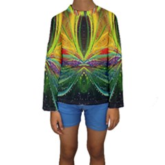 Future Abstract Desktop Wallpaper Kids  Long Sleeve Swimwear by Simbadda