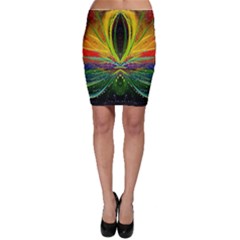 Future Abstract Desktop Wallpaper Bodycon Skirt by Simbadda