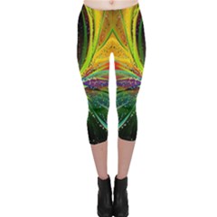 Future Abstract Desktop Wallpaper Capri Leggings  by Simbadda