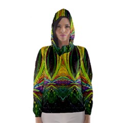 Future Abstract Desktop Wallpaper Hooded Wind Breaker (women) by Simbadda