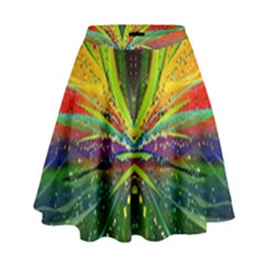 Future Abstract Desktop Wallpaper High Waist Skirt by Simbadda