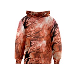 Fire In The Forest Artistic Reproduction Of A Forest Photo Kids  Pullover Hoodie by Simbadda