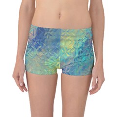 Colorful Patterned Glass Texture Background Boyleg Bikini Bottoms by Simbadda