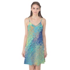 Colorful Patterned Glass Texture Background Camis Nightgown by Simbadda