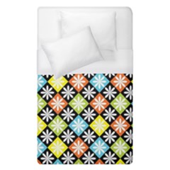 Diamond Argyle Pattern Colorful Diamonds On Argyle Style Duvet Cover (single Size) by Simbadda