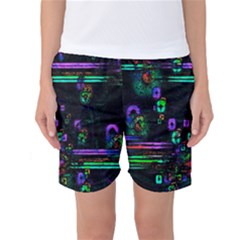 Digital Painting Colorful Colors Light Women s Basketball Shorts by Simbadda