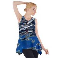 Colorful Reflections In Water Side Drop Tank Tunic by Simbadda