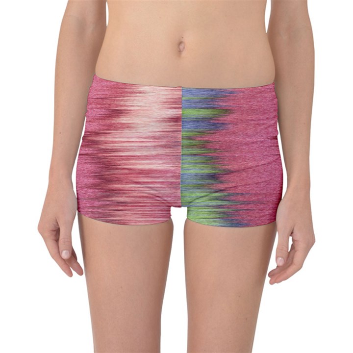 Rectangle Abstract Background In Pink Hues Reversible Bikini Bottoms