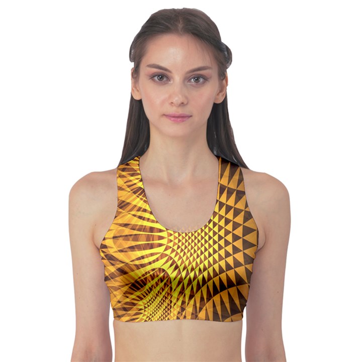 Patterned Wallpapers Sports Bra