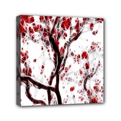 Tree Art Artistic Abstract Background Mini Canvas 6  X 6  by Simbadda