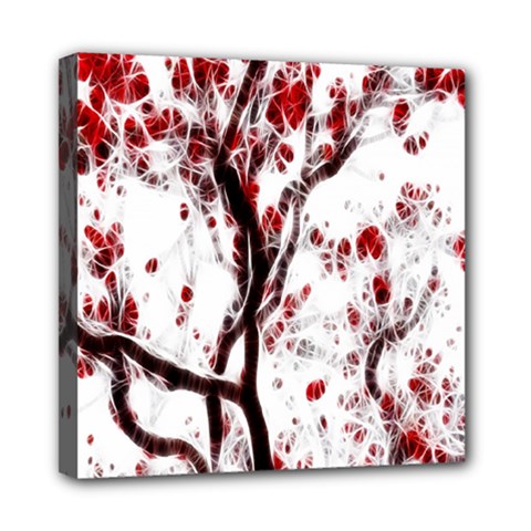 Tree Art Artistic Abstract Background Mini Canvas 8  X 8  by Simbadda