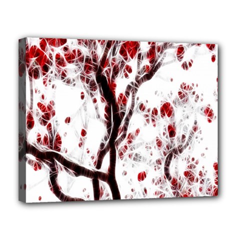 Tree Art Artistic Abstract Background Canvas 14  X 11  by Simbadda