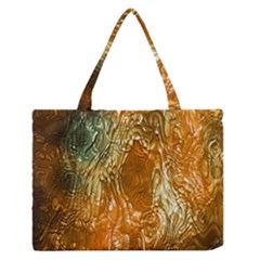 Light Effect Abstract Background Wallpaper Medium Zipper Tote Bag by Simbadda