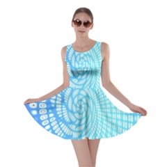 Abstract Pattern Neon Glow Background Skater Dress by Simbadda