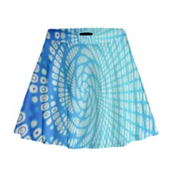 Abstract Pattern Neon Glow Background Mini Flare Skirt by Simbadda