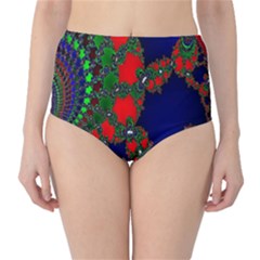 Recurring Circles In Shape Of Amphitheatre High-waist Bikini Bottoms by Simbadda