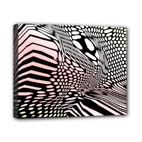 Abstract Fauna Pattern When Zebra And Giraffe Melt Together Canvas 10  X 8  by Simbadda