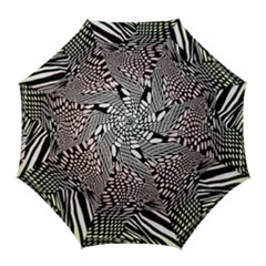 Abstract Fauna Pattern When Zebra And Giraffe Melt Together Golf Umbrellas