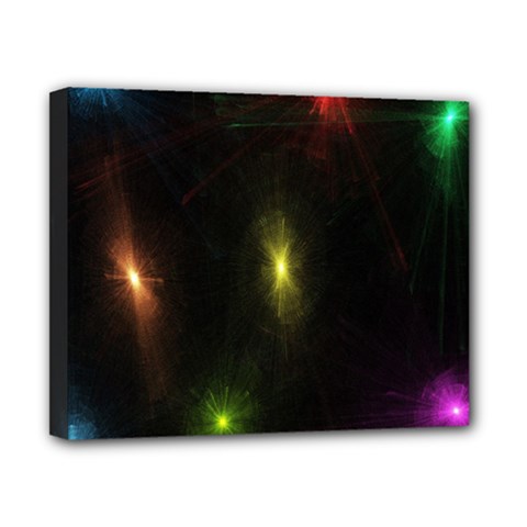 Star Lights Abstract Colourful Star Light Background Canvas 10  X 8  by Simbadda