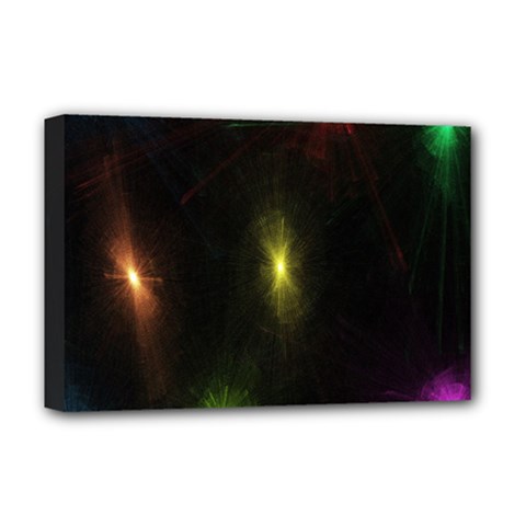 Star Lights Abstract Colourful Star Light Background Deluxe Canvas 18  X 12   by Simbadda