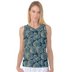 Gradient Flowers Abstract Background Women s Basketball Tank Top by Simbadda