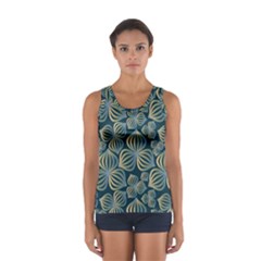 Gradient Flowers Abstract Background Women s Sport Tank Top  by Simbadda