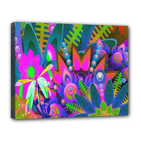 Wild Abstract Design Canvas 14  X 11  by Simbadda