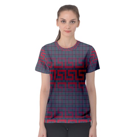 Abstract Tiling Pattern Background Women s Sport Mesh Tee by Simbadda