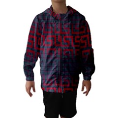 Abstract Tiling Pattern Background Hooded Wind Breaker (kids) by Simbadda