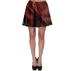 Abstract Green And Red Background Skater Skirt by Simbadda