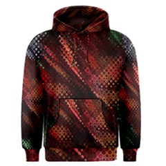 Abstract Green And Red Background Men s Pullover Hoodie by Simbadda