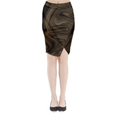 Abstract Art Midi Wrap Pencil Skirt by Simbadda