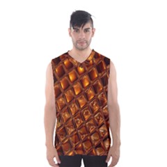 Caramel Honeycomb An Abstract Image Men s Basketball Tank Top by Simbadda