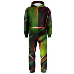 Colorful Background Star Hooded Jumpsuit (men)  by Simbadda