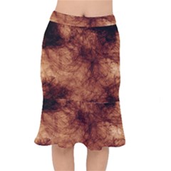 Abstract Brown Smoke Mermaid Skirt by Simbadda