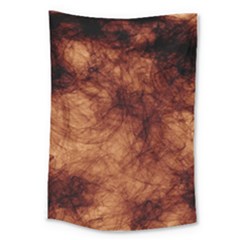 Abstract Brown Smoke Large Tapestry