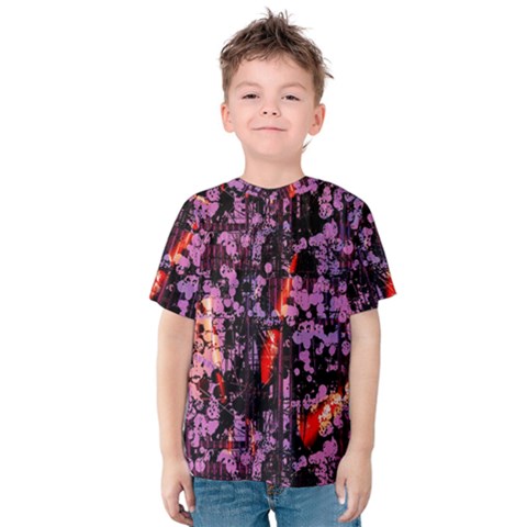 Abstract Painting Digital Graphic Art Kids  Cotton Tee by Simbadda