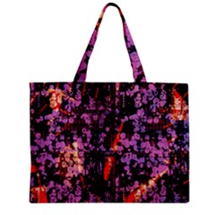 Abstract Painting Digital Graphic Art Zipper Mini Tote Bag by Simbadda