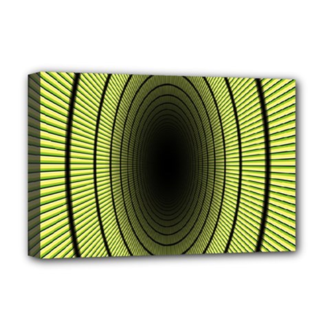 Spiral Tunnel Abstract Background Pattern Deluxe Canvas 18  X 12   by Simbadda